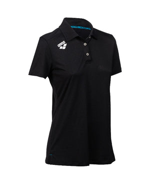 Arena Team Women's Solid Polo shirt - Black
