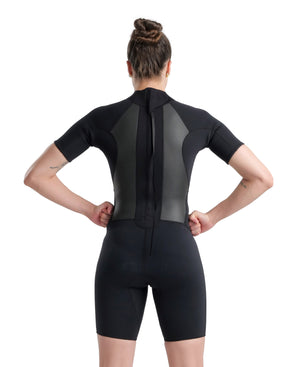 Arena Women's Aquaventure Shorty Wetsuit - on-body view