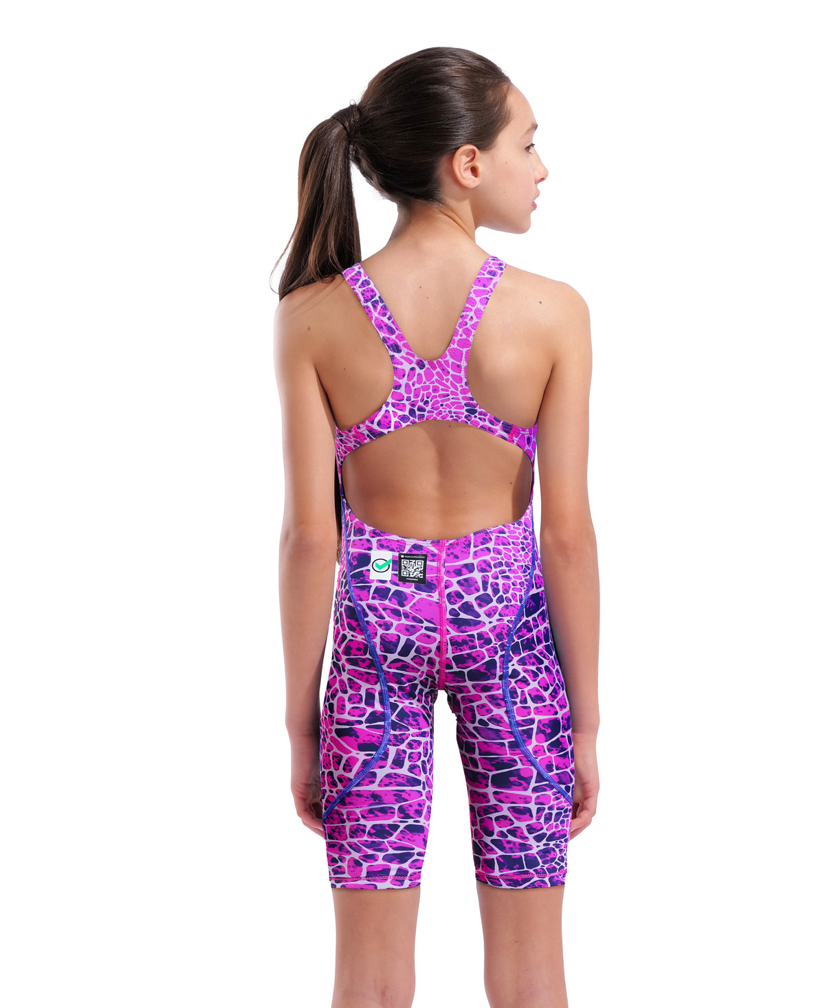 Arena Girls' Powerskin ST Next Limited Edition Open Back Tech Suit