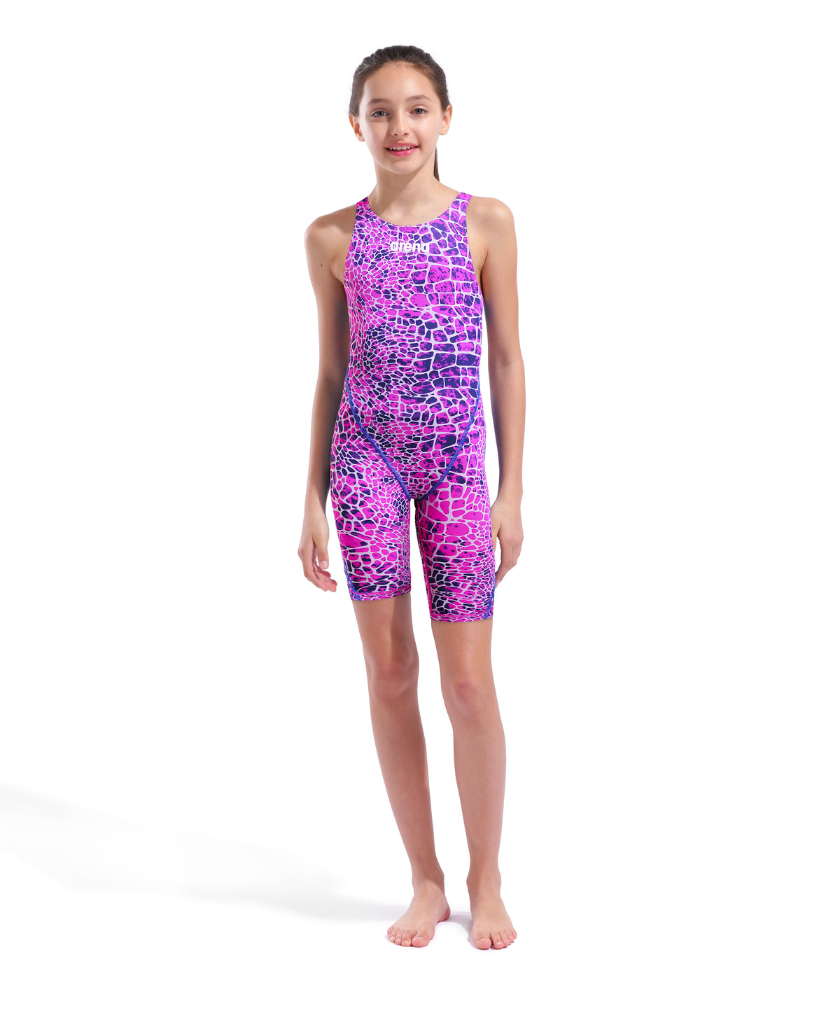 Arena Girls' Powerskin ST Next Limited Edition Open Back Tech Suit