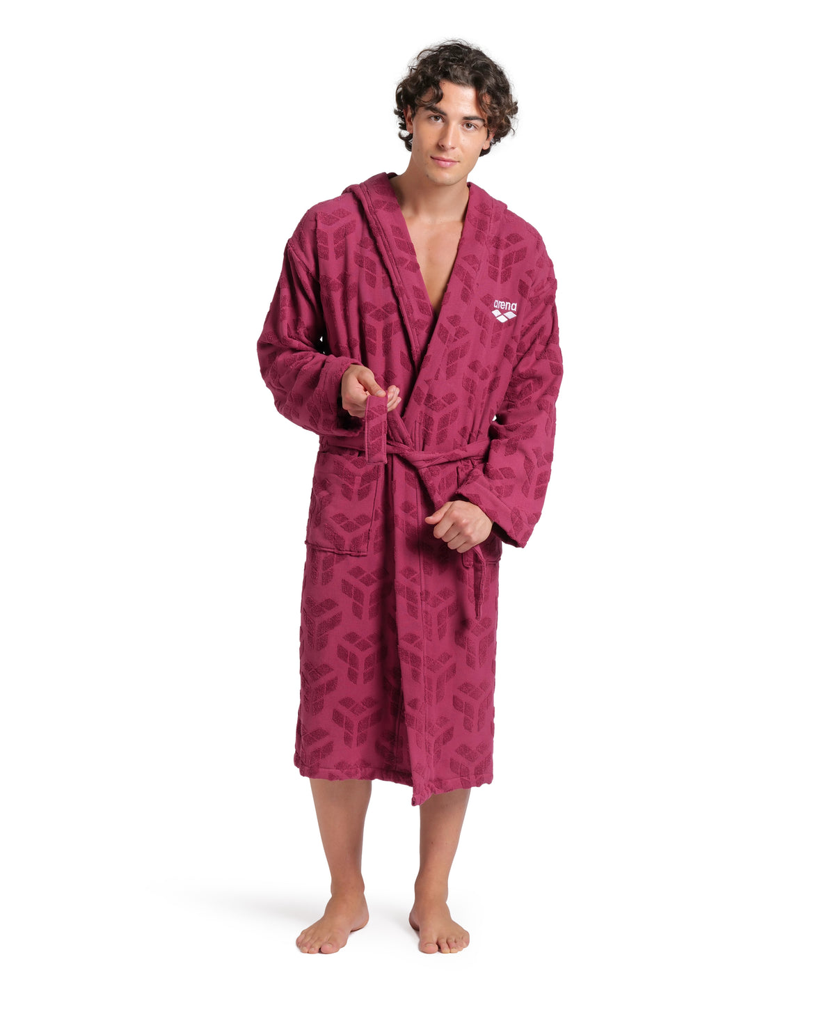 Arena Unisex Jacquard Monogram Bathrobe