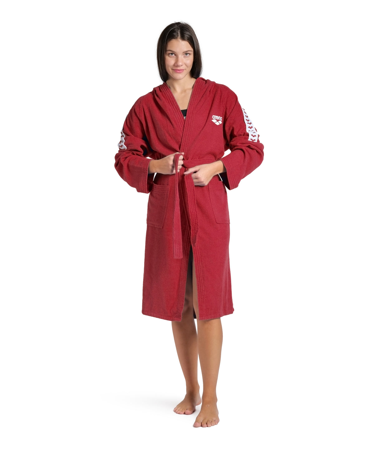 Arena Unisex Team Stripe Bathrobe