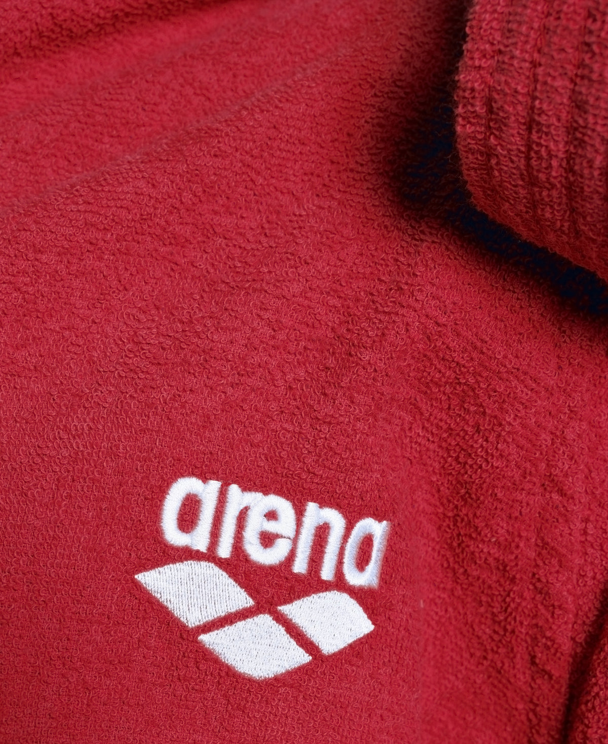 Arena Unisex Team Stripe Bathrobe - Red-White