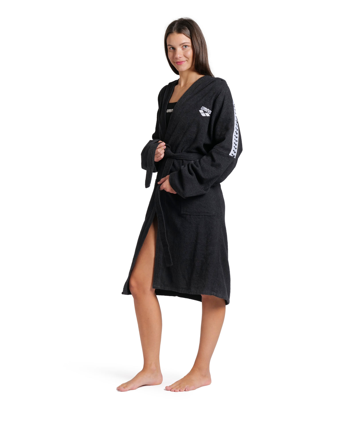 Arena Unisex Team Stripe Bathrobe
