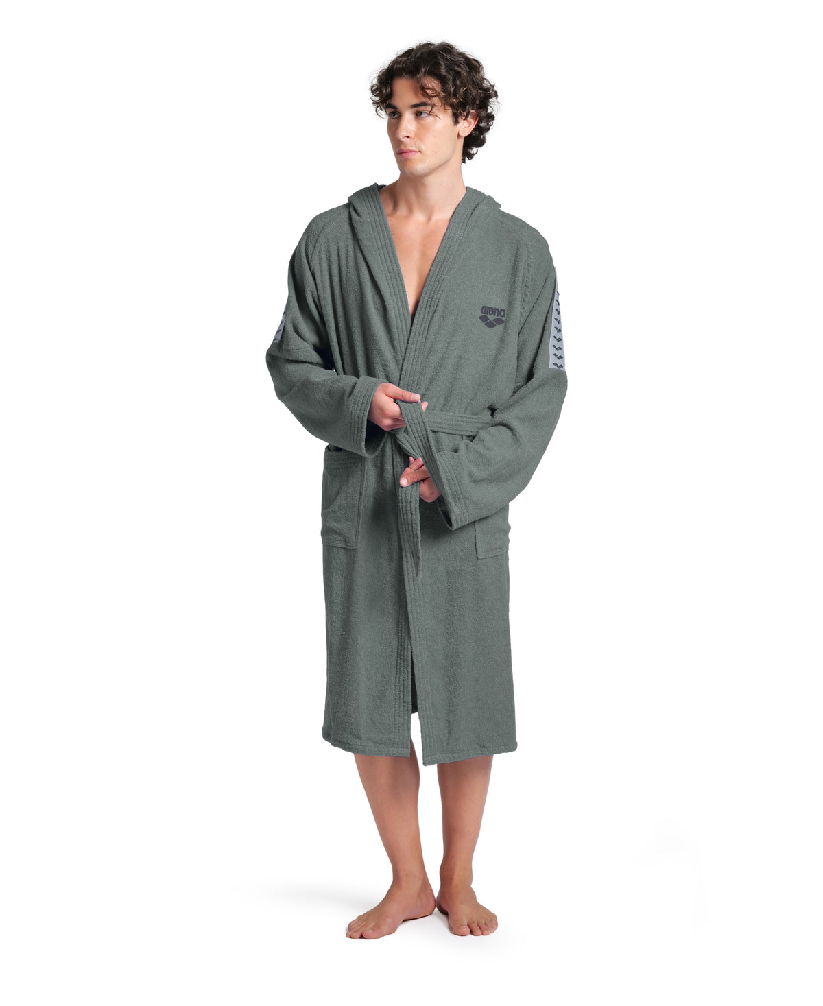 Arena Unisex Team Stripe Bathrobe