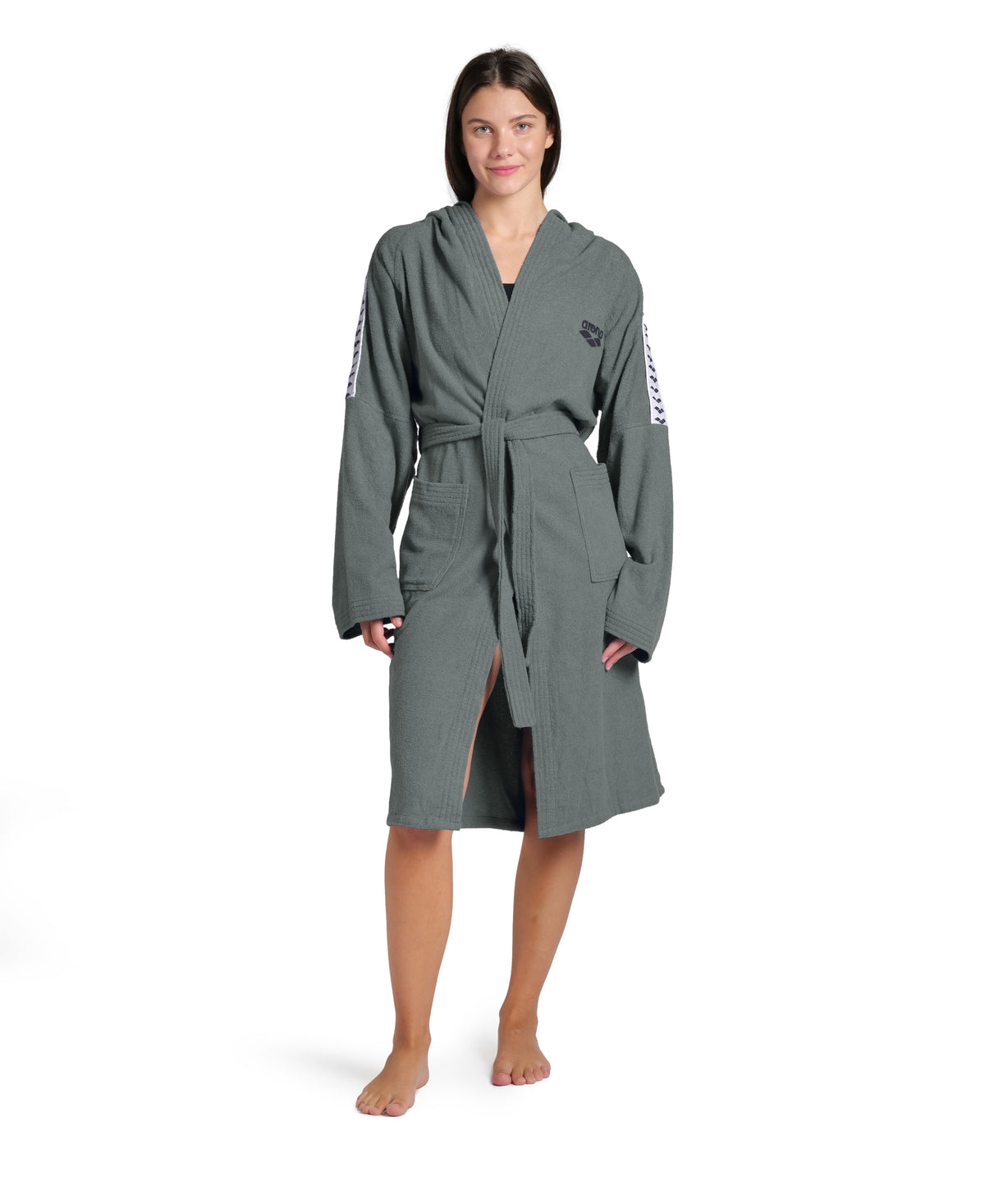 Arena Unisex Team Stripe Bathrobe