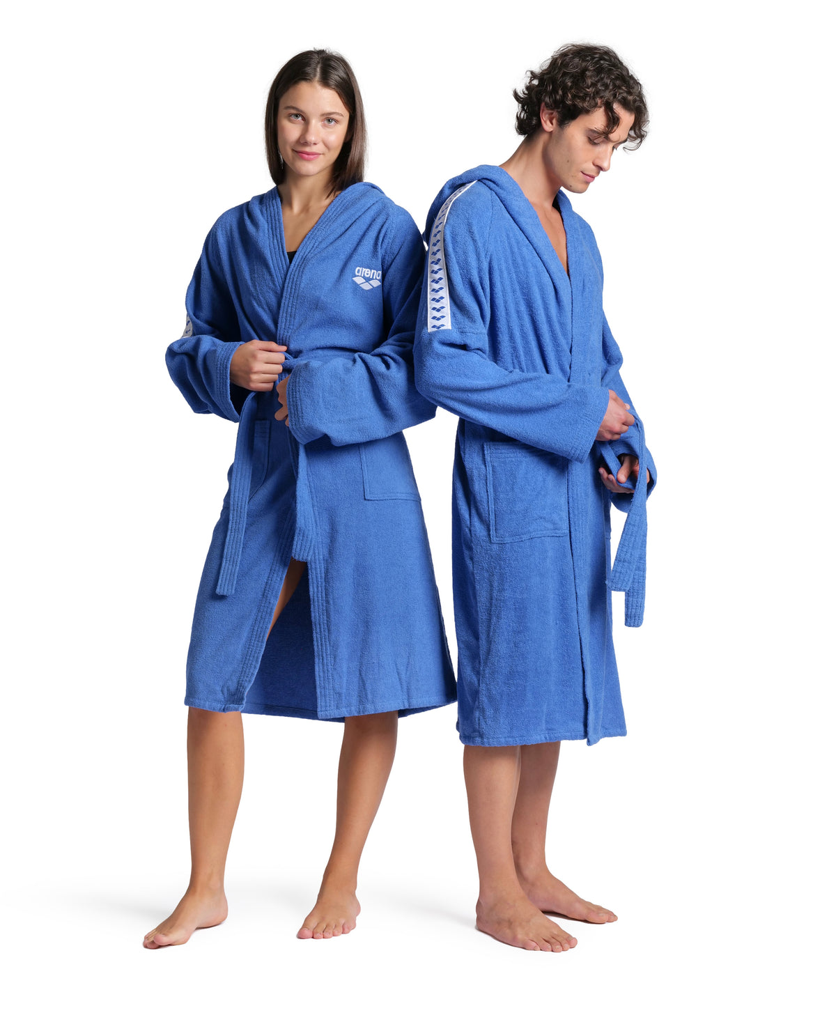 Arena Unisex Team Stripe Bathrobe