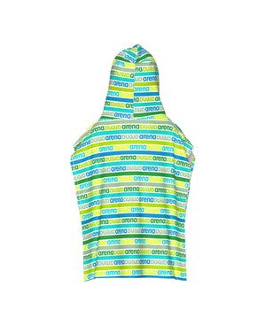 Arena Kids Terry Poncho - Artic lime multi