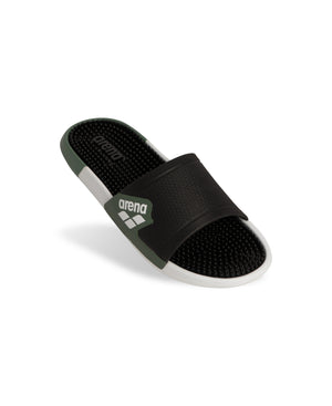 Arena Unisex Marco Active Massage Slides - BLACK - WHITE - SAGE