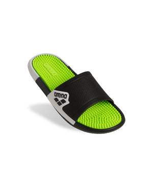 Arena Unisex Marco Active Massage Slides - LIME - BLACK - WHITE
