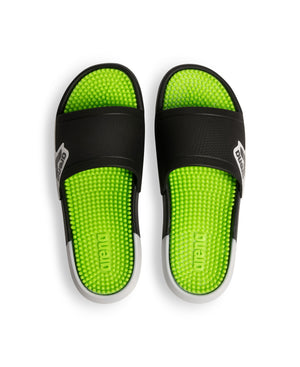 Arena Unisex Marco Active Massage Slides - LIME - BLACK - WHITE