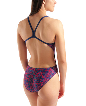 Arena Women's Snakeskin Challenge Back One-Piece Swimsuit