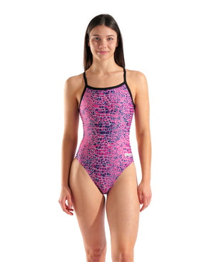 Arena Women's Snakeskin Challenge Back One-Piece Swimsuit