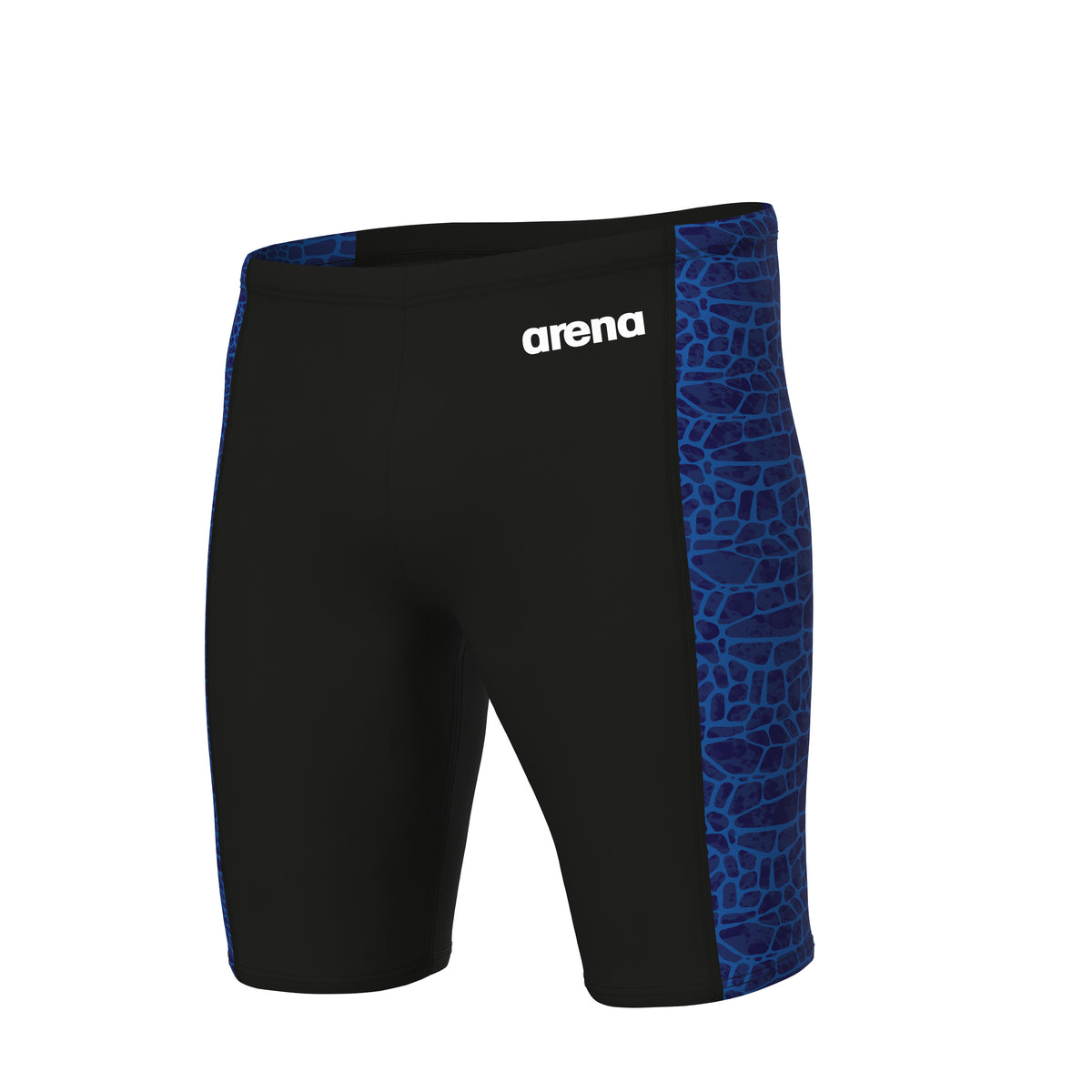 Arena Men's Snakeskin Swim Jammer F - Black / Team Royal