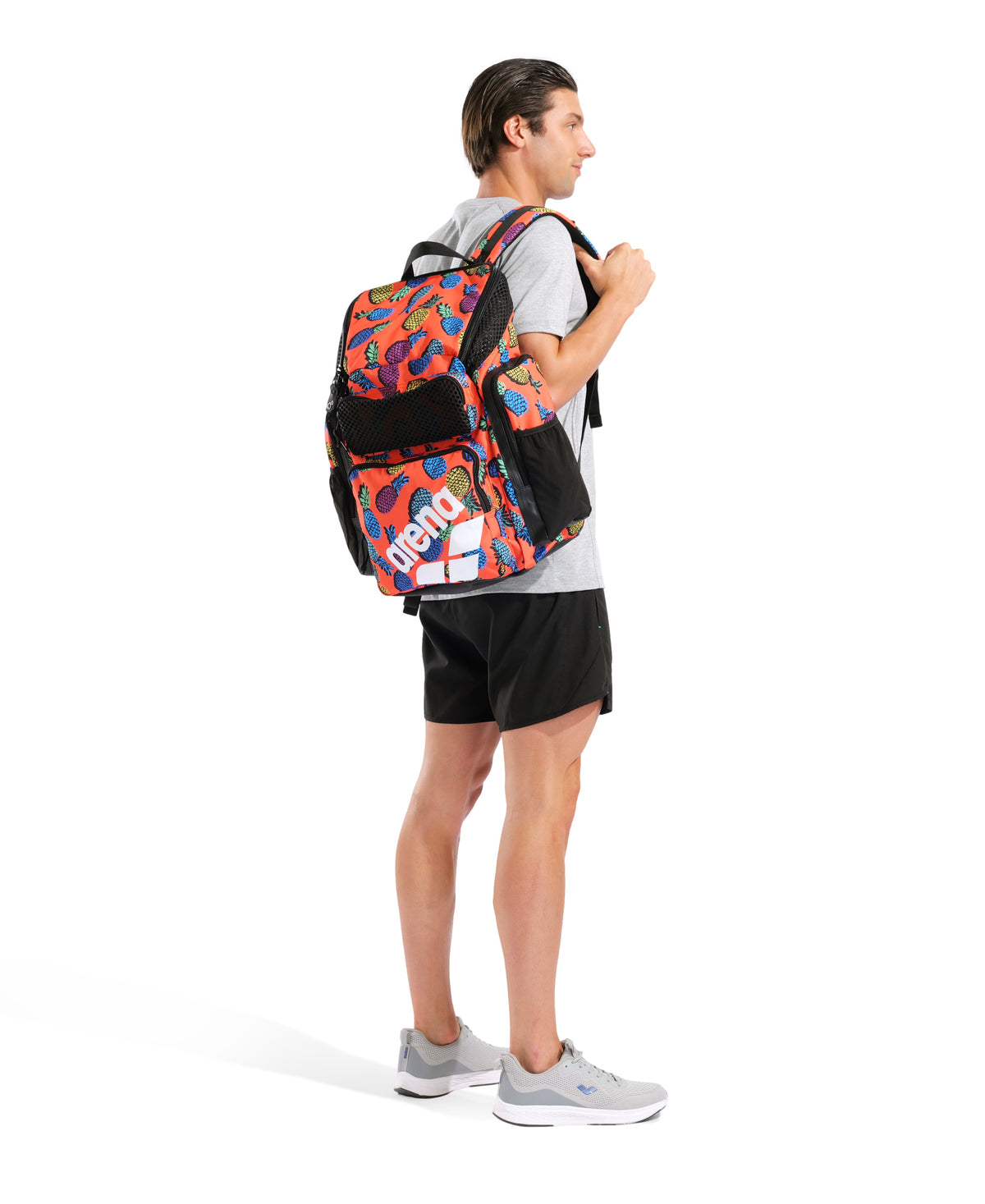 Arena One Go Allover Swim Sports Travel Backpack 45L - ARENA PINEAPPLES