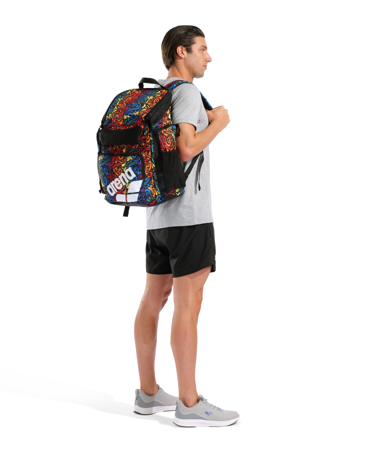 Arena One Go Allover Swim Sports Travel Backpack 45L - ARENA COLOURS