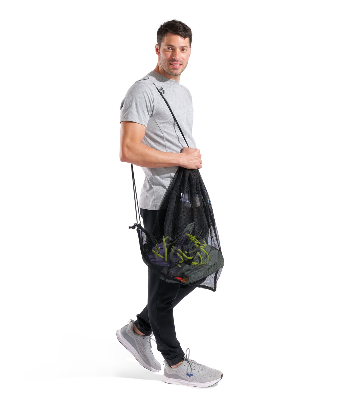 Arena One Go Pool Sack Mesh Bag - BLACK