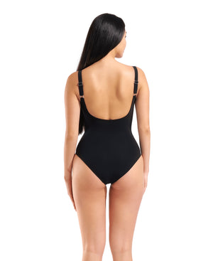 Arena Daniela U Back Swimsuit - Black / Black