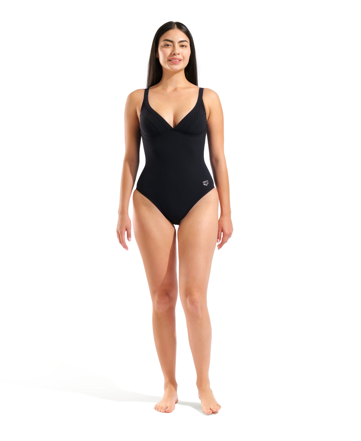 Arena Daniela U Back Swimsuit - Black / Black