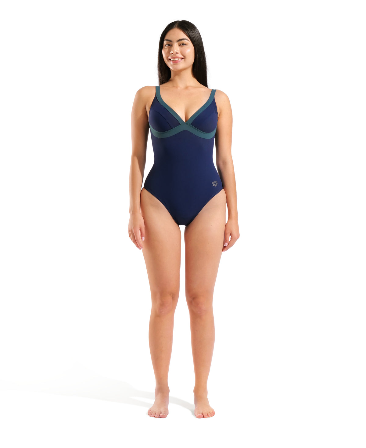 Arena Daniela U Back Swimsuit - Navy / Mangrove