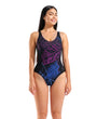 Arena Mia Wing Back Swimsuit - Black Multi / Black