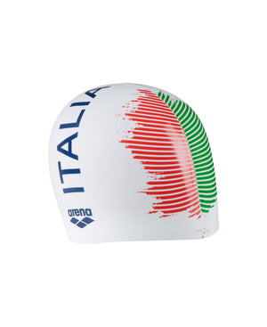 Arena Italia Silicone Swim Cap - Italia - White