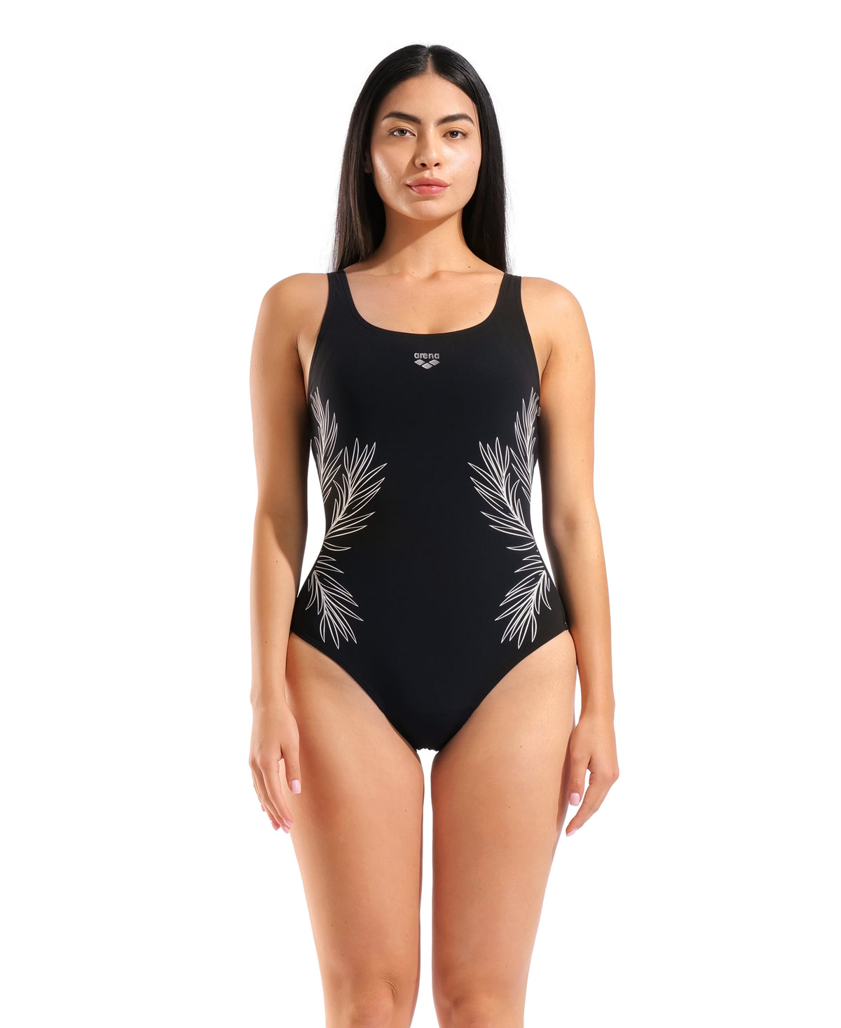 Arena Wing Back Swimsuit - Black / White