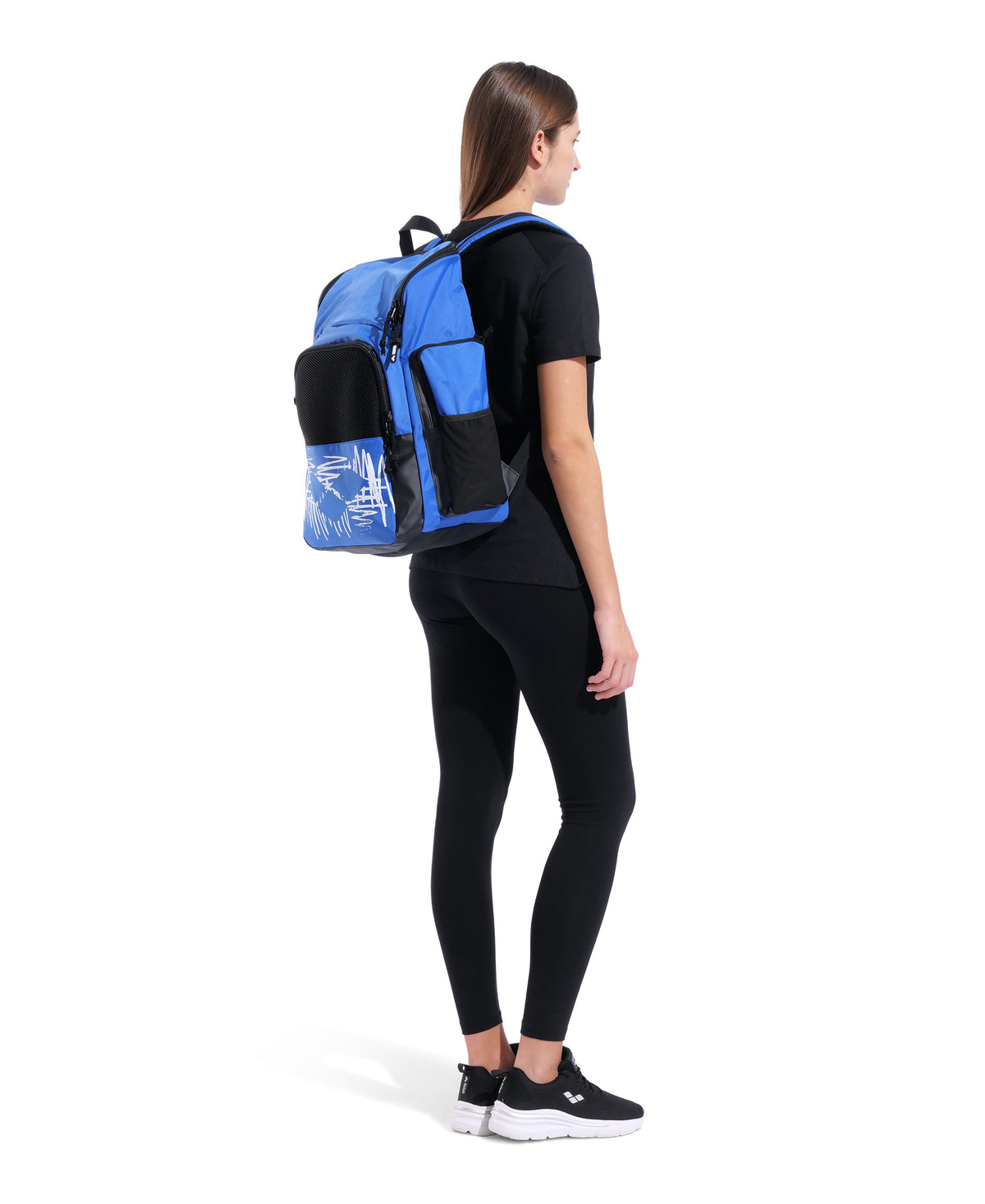 Arena One Go Backpack 35L D - ROYAL - WHITE