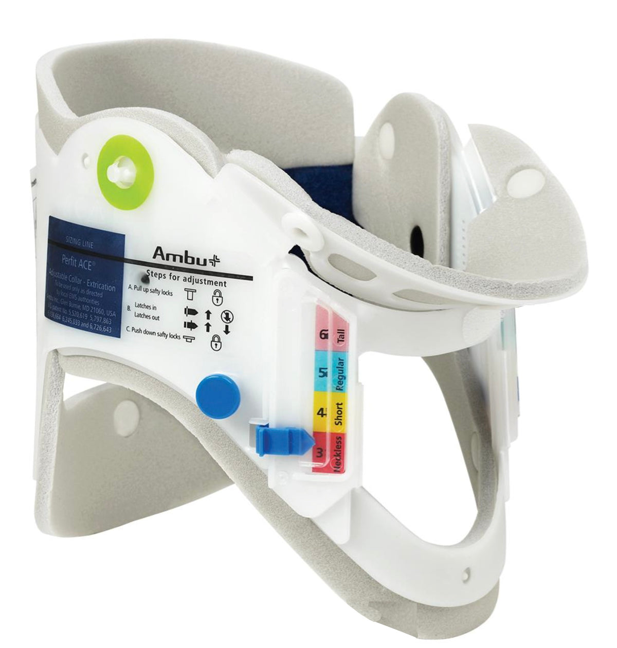 Ambu® Perfit ACE Extrication Cervical Collar, Adjustable - Adult