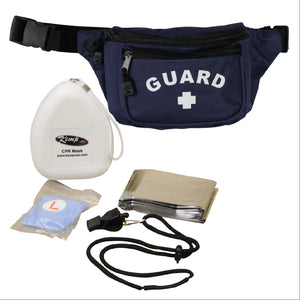 Kemp USA Hip Pack - Kemp USA with Lifeguard Essentials Supply Pack, Navy