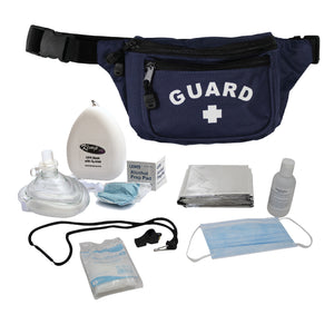 Kemp USA Hip Pack - with PPE Supply Pack, Navy