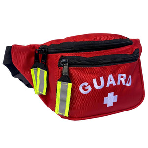 Kemp USA Hip Pack - Kemp USA Premium Hip Pack with GUARD Logo, Red
