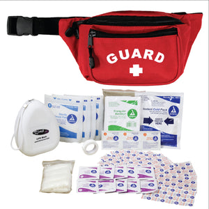 Kemp USA Hip Pack - with First Aid Supply Pack, Red