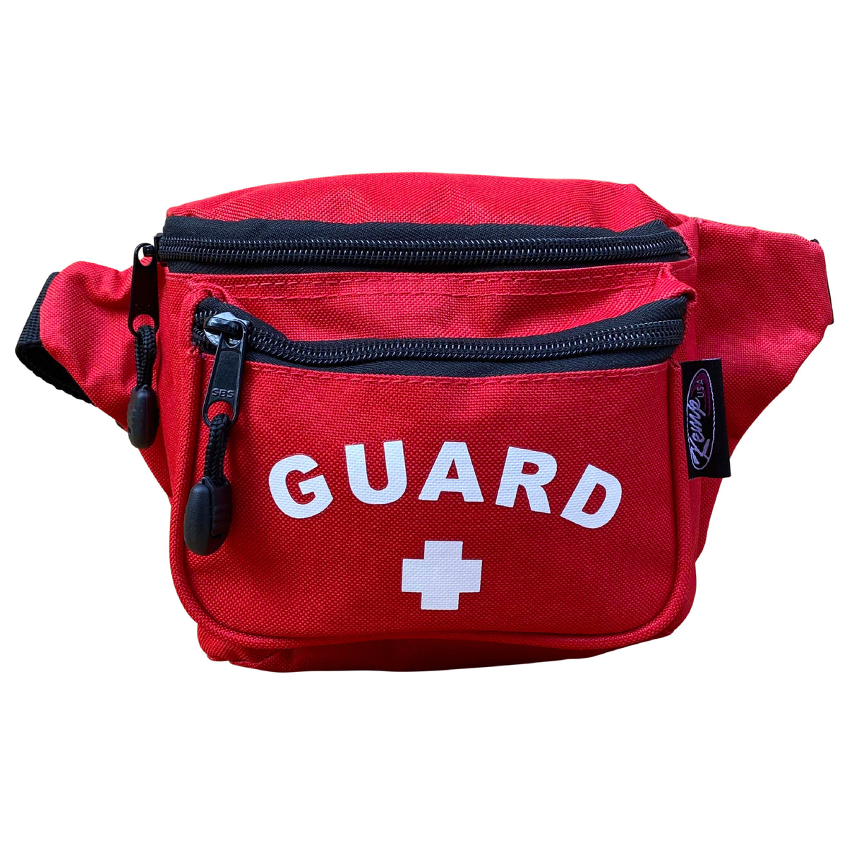 Kemp USA Hip Pack - with GUARD Logo, Red