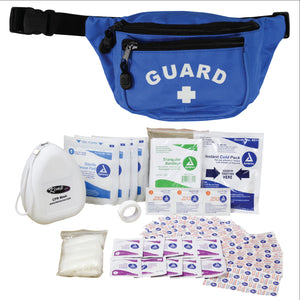 Kemp USA Hip Pack - with First Aid Supply Pack, Royal Blue
