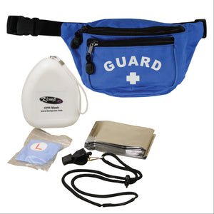 Kemp USA Hip Pack - with Lifeguard Essentials Supply Pack, Royal Blue