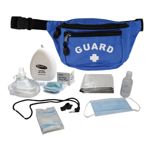 Kemp USA Hip Pack - with PPE Supply Pack, Royal Blue