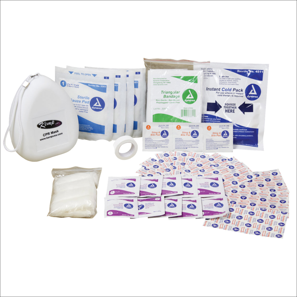 Kemp USA Hip Pack - Kemp USA First Aid Supply Pack for Hip Pack (Supply Pack Only)