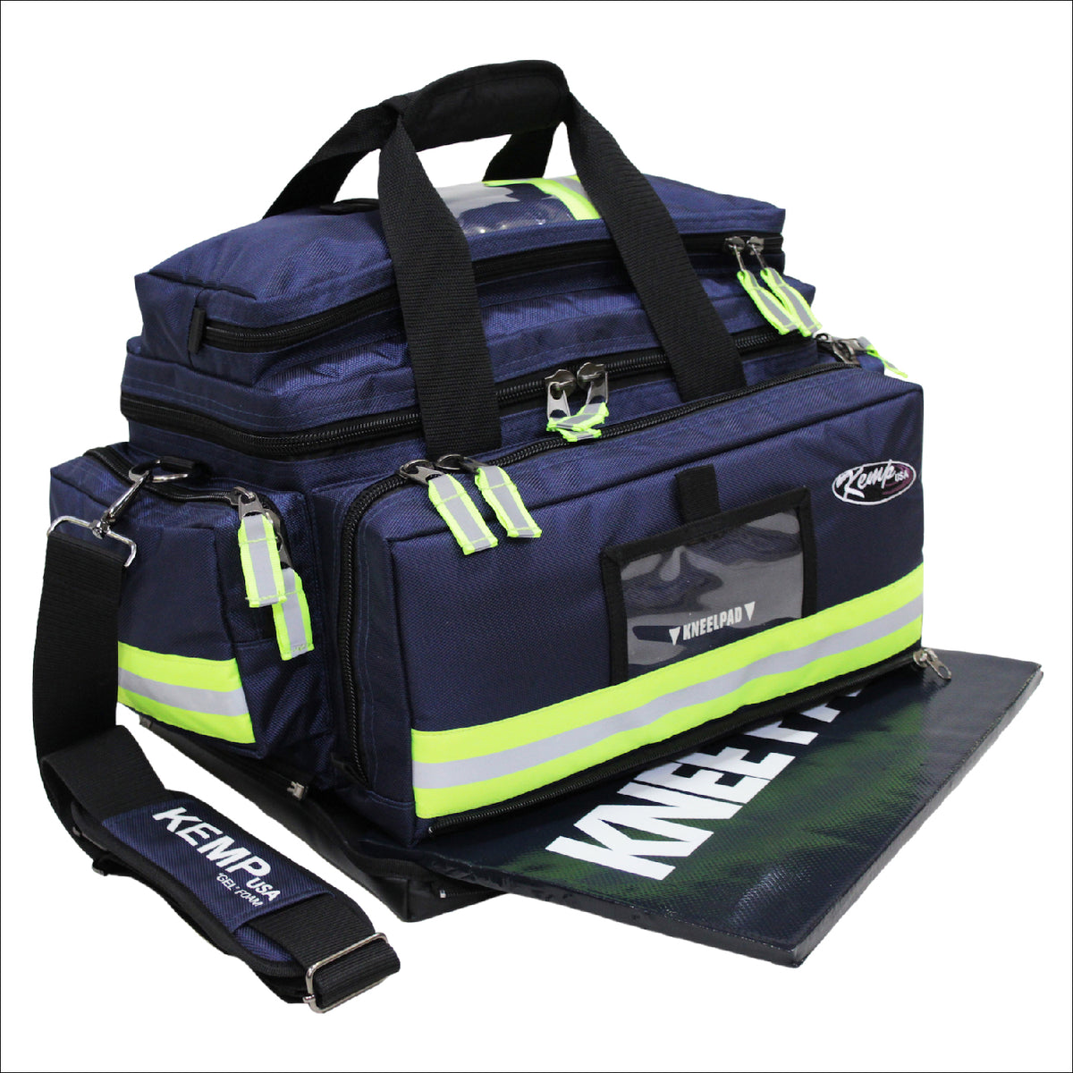 Kemp USA Premium Large Professional Trauma Bag - Navy Blue