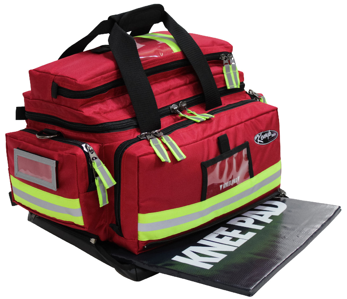 Kemp USA Premium Large Professional Trauma Bag - Red