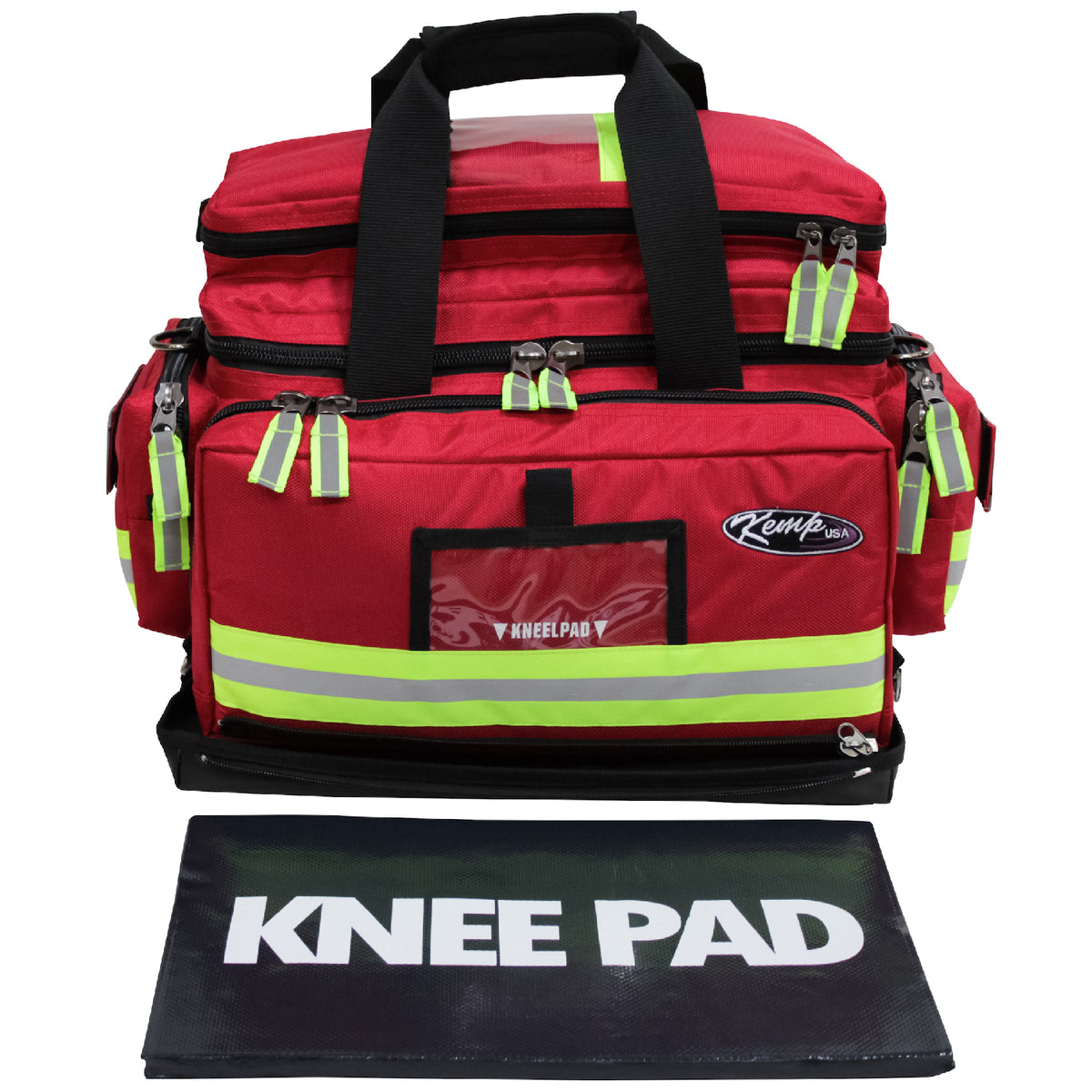 Kemp USA Premium Large Professional Trauma Bag - Red