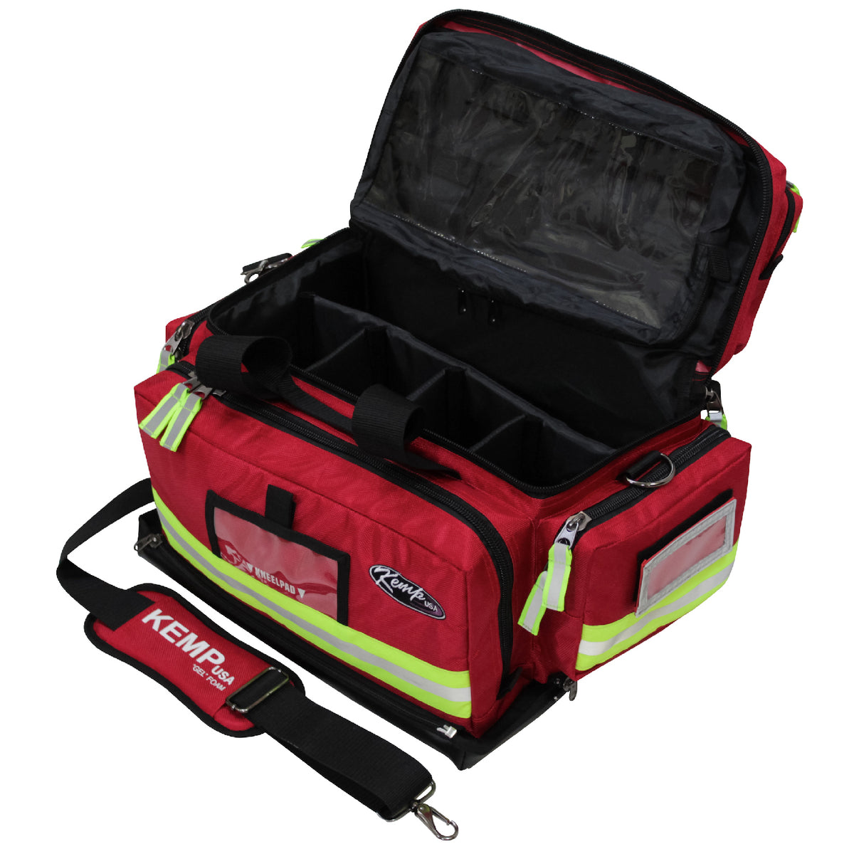 Kemp USA Premium Large Professional Trauma Bag - Red