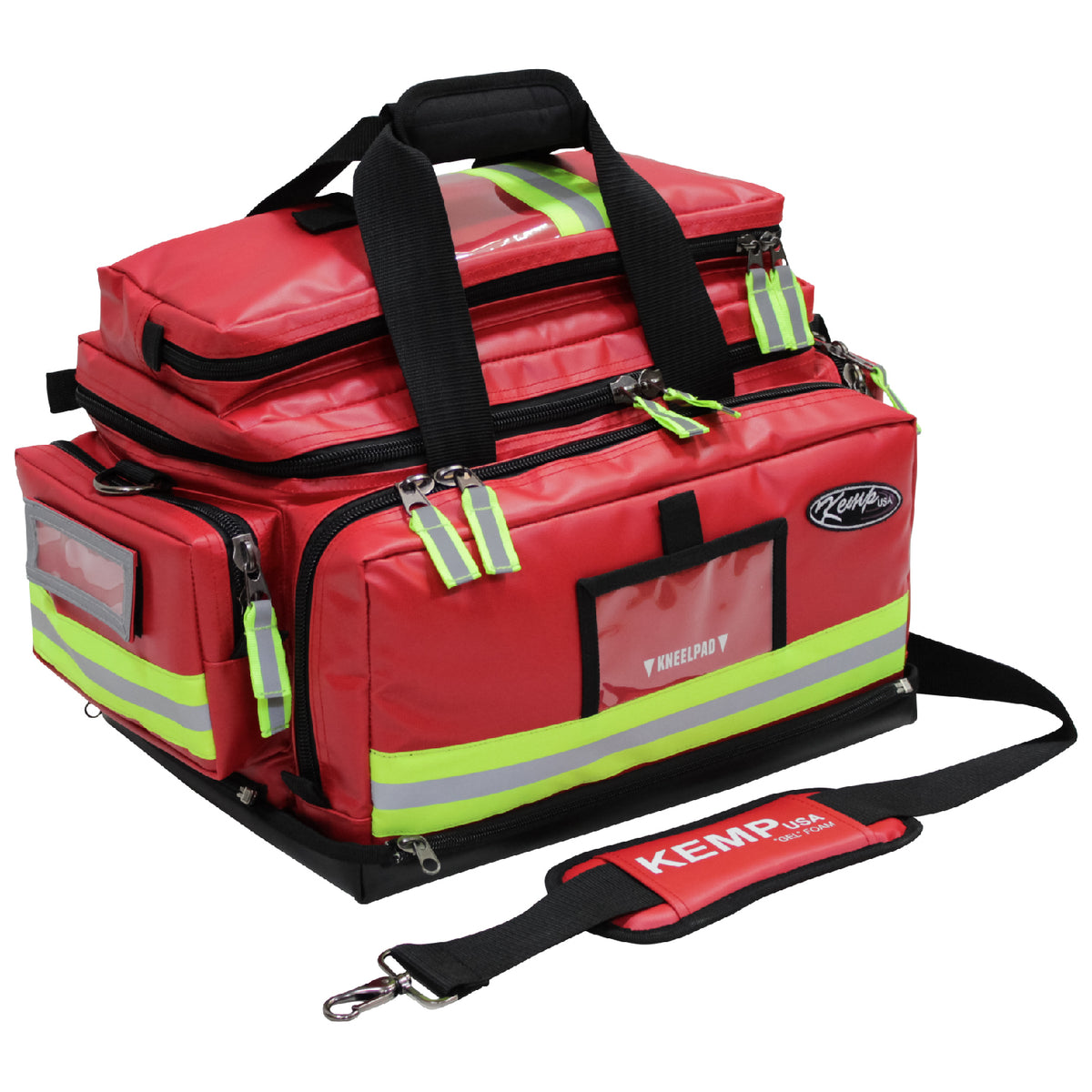 Kemp USA Premium Large Professional Trauma Bag - Kemp USA Large Professional Trauma Bag, Red