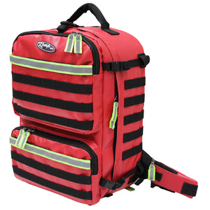 Kemp USA Premium Rescue & Tactical EMS Bag - Kemp USA Fluid-Resistant Tarpaulin Rescue & Tactical EMS Bag, Red