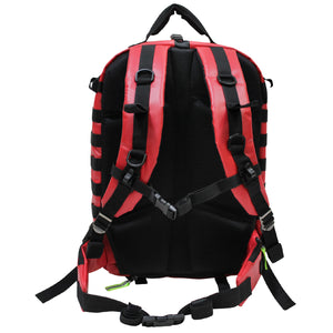 Kemp USA Premium Rescue & Tactical EMS Bag - Kemp USA Fluid-Resistant Tarpaulin Rescue & Tactical EMS Bag, Red