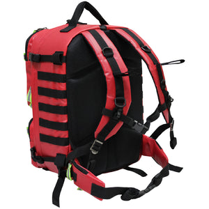Kemp USA Premium Rescue & Tactical EMS Bag - Kemp USA Fluid-Resistant Tarpaulin Rescue & Tactical EMS Bag, Red