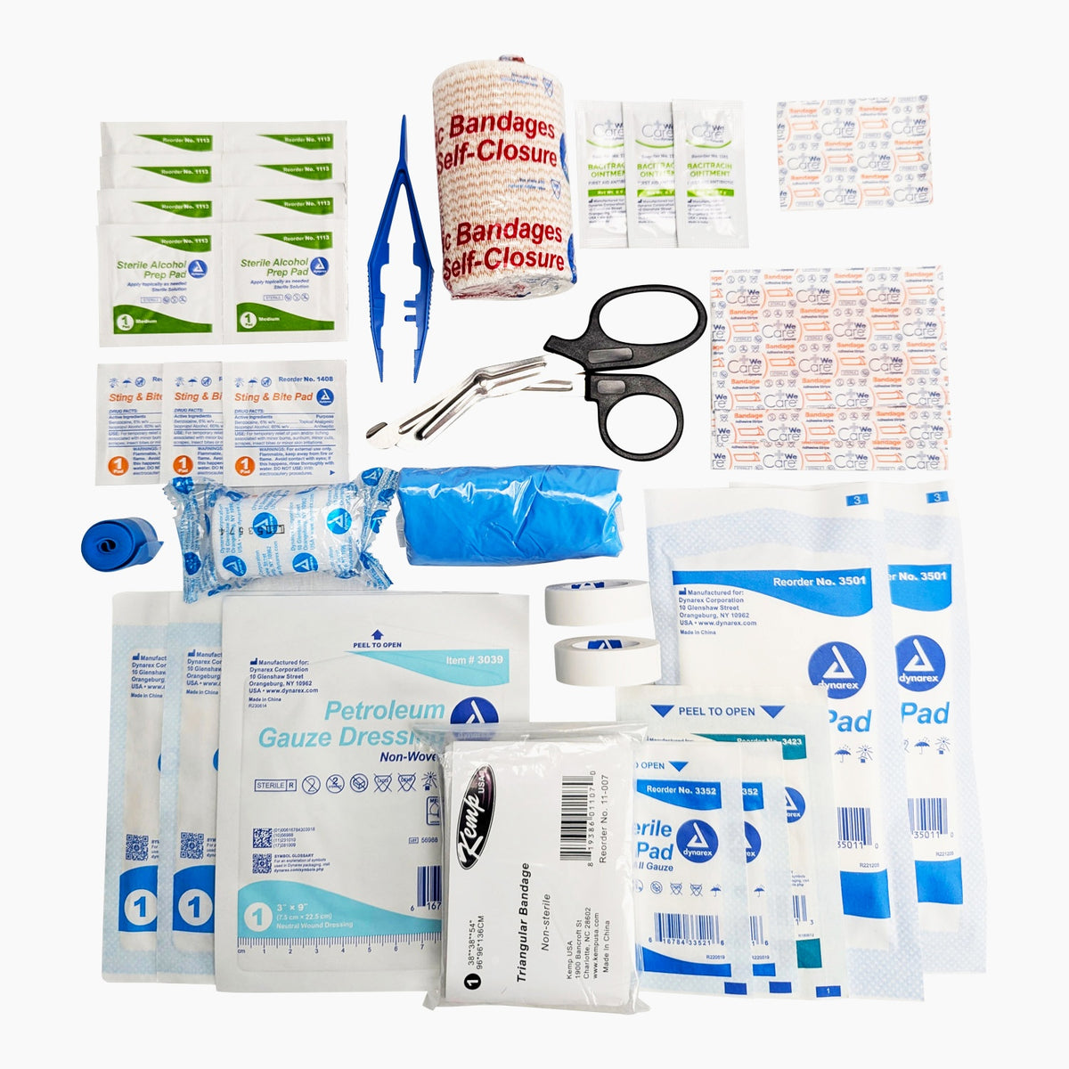 Kemp USA Rip It Kits® - Small Trauma First Aid Kit (Compatible w/ IFAK Pouch Item #10-141)