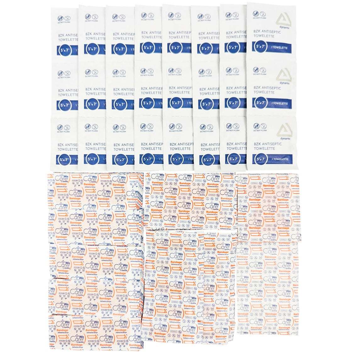 Kemp USA Rip It Kits® - Bandages and BZK Antiseptic Prep Pads