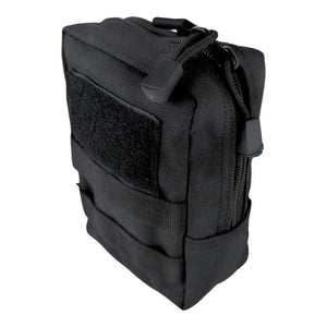 Kemp USA Trauma IFAK Molle Tactical Pouch, Small, Black ( - w/ RIP IT KIT RK3)