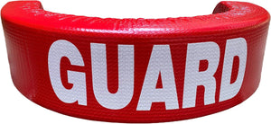 Kemp USA 40" Rescue Tube with Plastic Clips and GUARD Logo - Kemp USA 40" Grip It Rescue Tube® with Mesh Design & GUARD Logo, Red